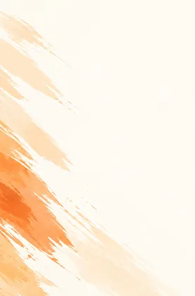 Orange and blue paint brush strokes