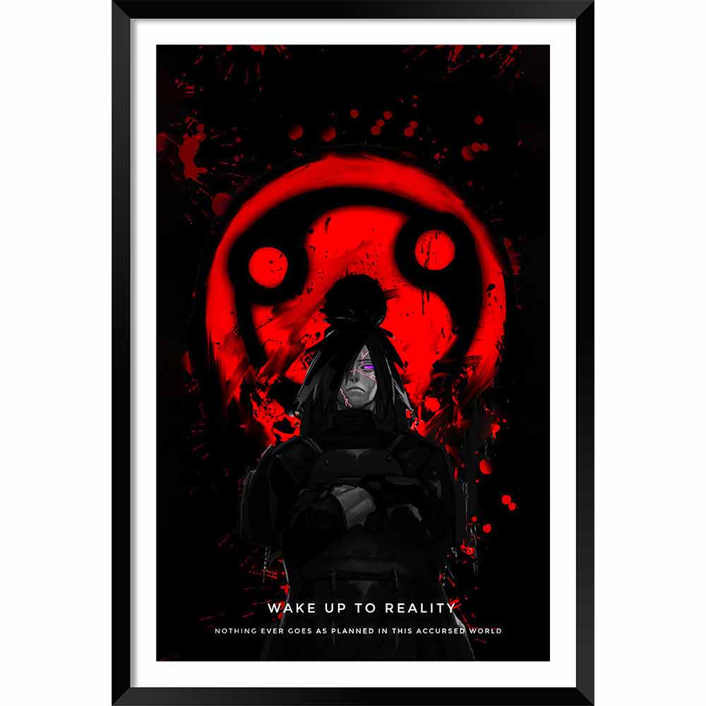 Madara uchiha motivational Quote poster frame DBrush