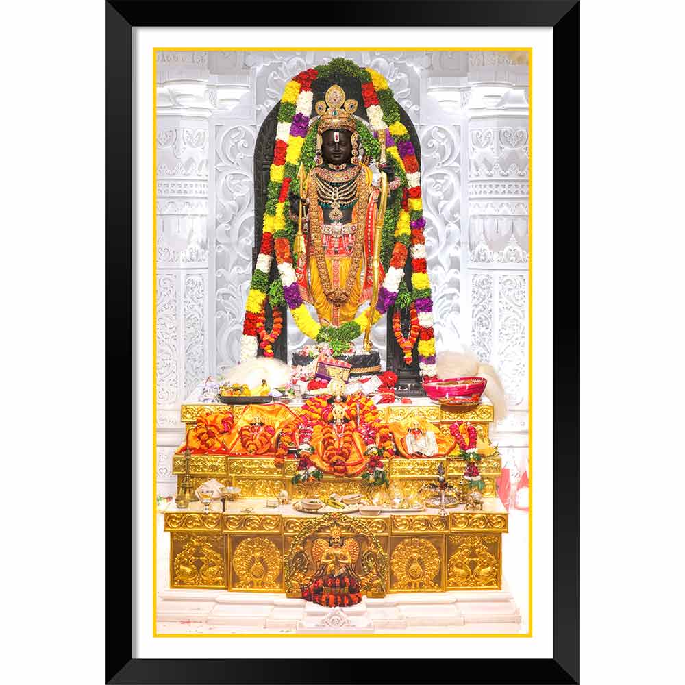 shri ram lalla ayodhya photo frame for wall decor shrii ram lalla painting for office home